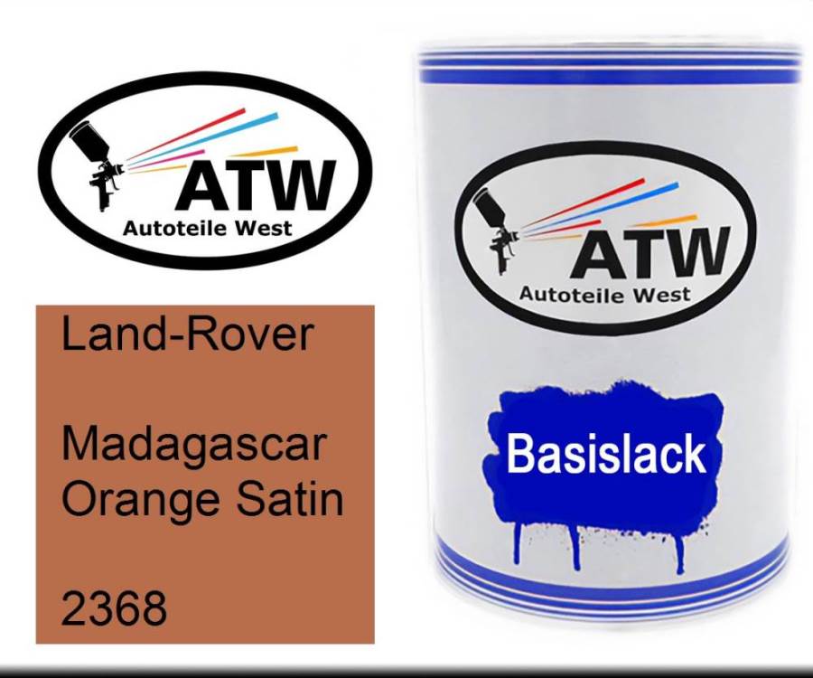 Land-Rover, Madagascar Orange Satin, 2368: 500ml Lackdose, von ATW Autoteile West.